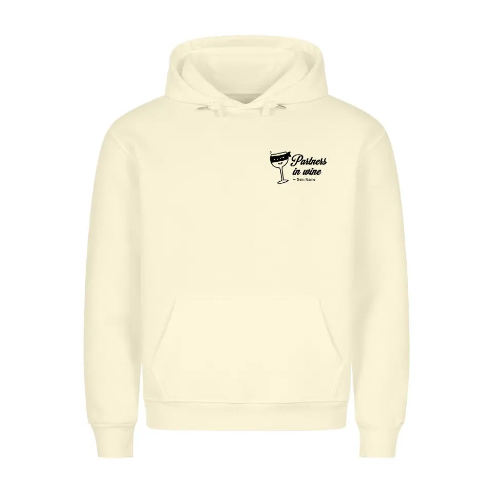 PARTNERS IN WINE - Personalisierbarer Hoodie