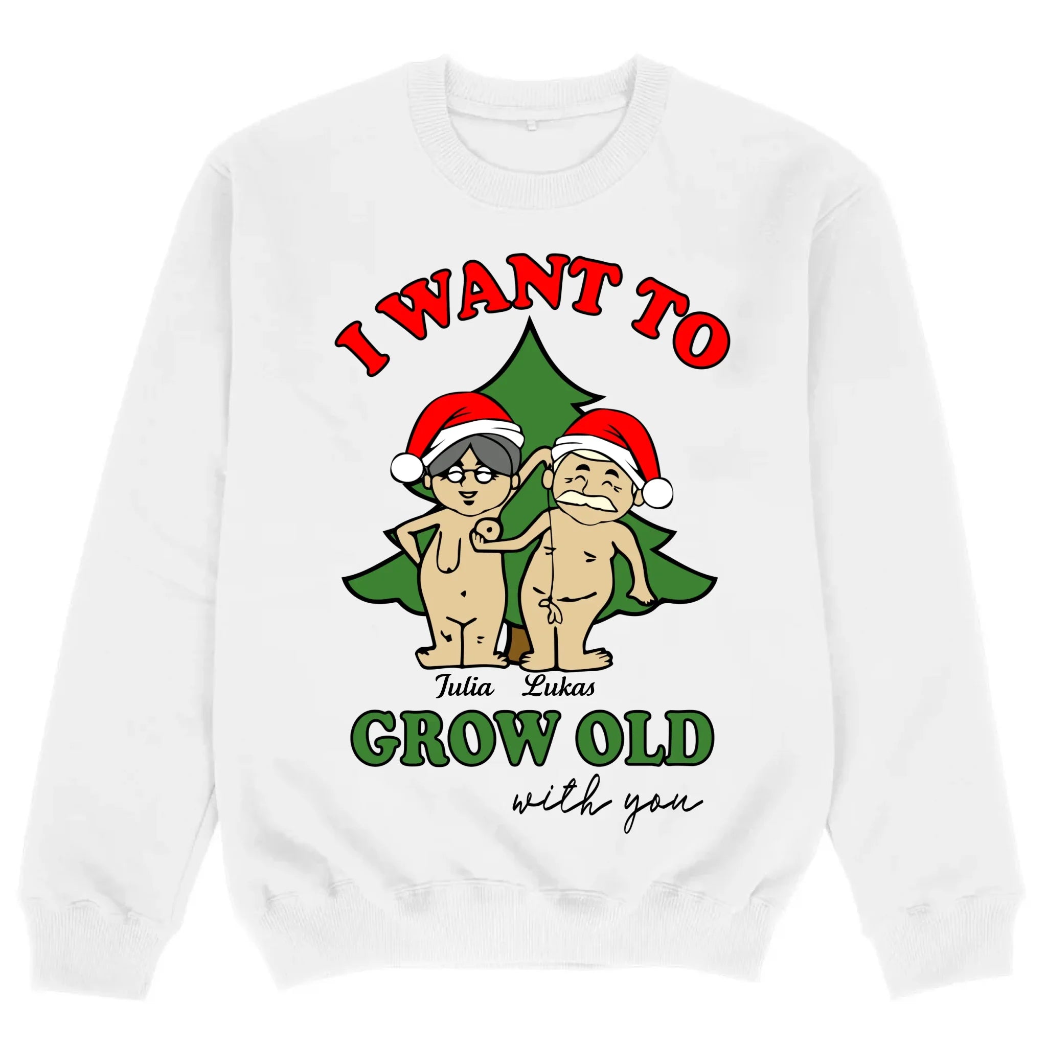 mockup sweater white