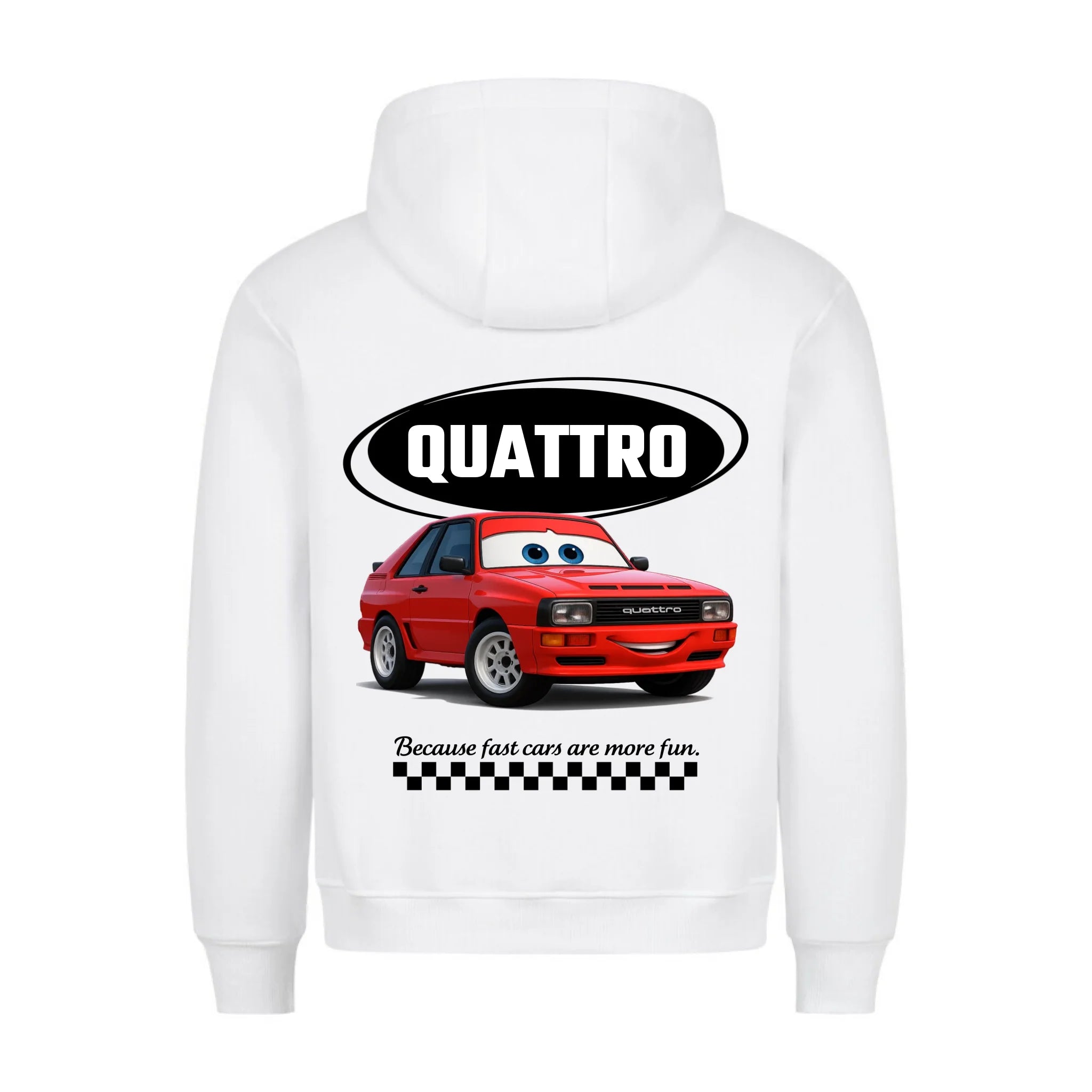 CAR COMIC - Personalisierbarer Hoodie Back