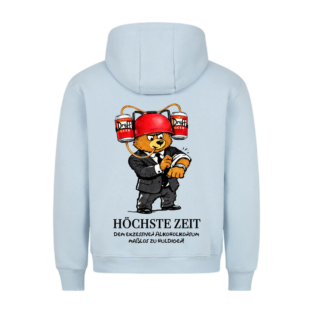 BEER BEAR - Personalisierbarer Hoodie Backprint