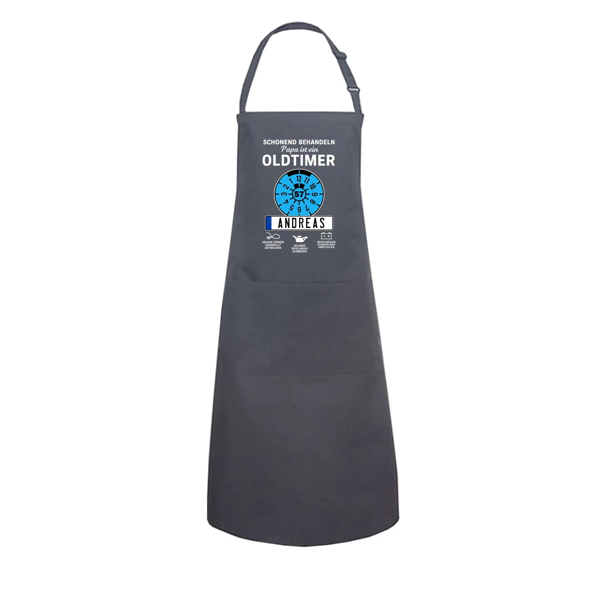 OLDTIMER KENNZEICHEN - Personalisierbare Grillschürze