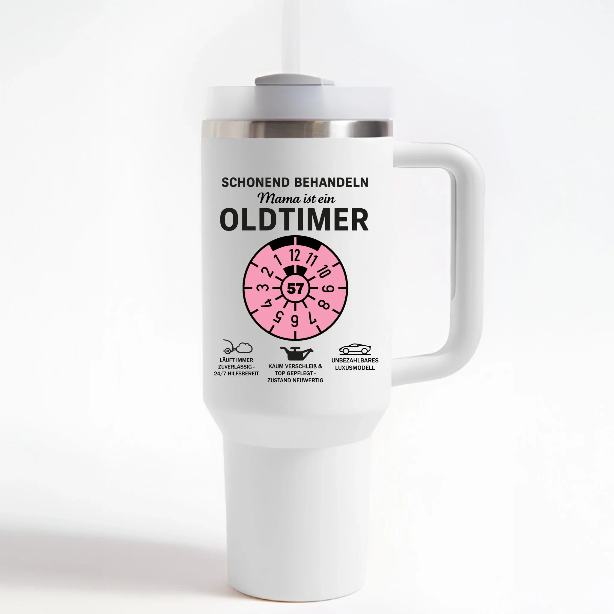 OLDTIMER MAMA - Personalisierbarer Thermobecher
