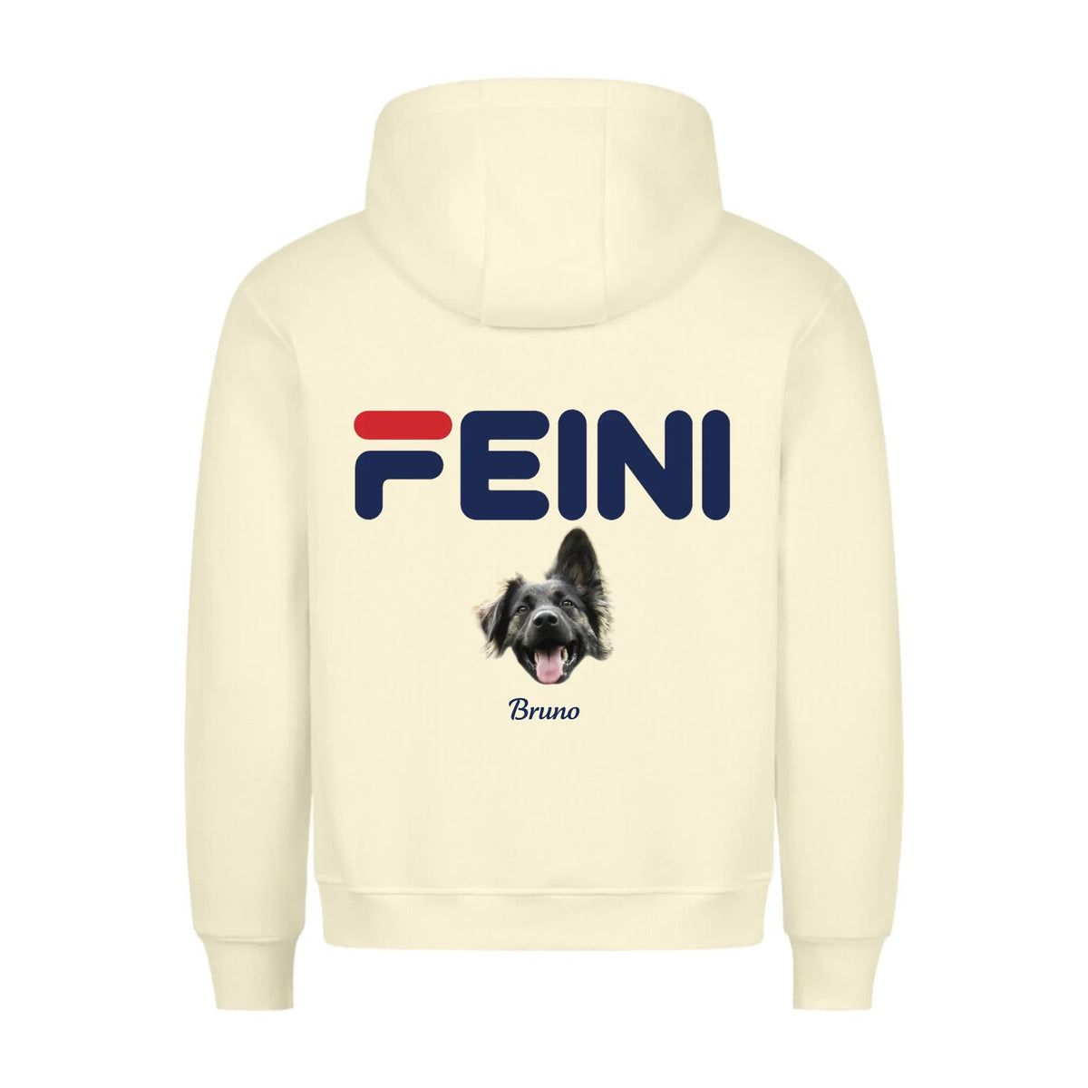 FEINI FOTO - Personalisierbarer Hoodie Backprint