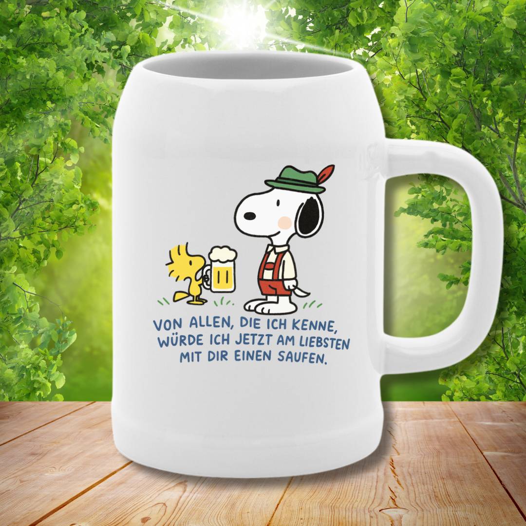 AM LIEBSTEN MIT DIR - Bierkrug Stein
