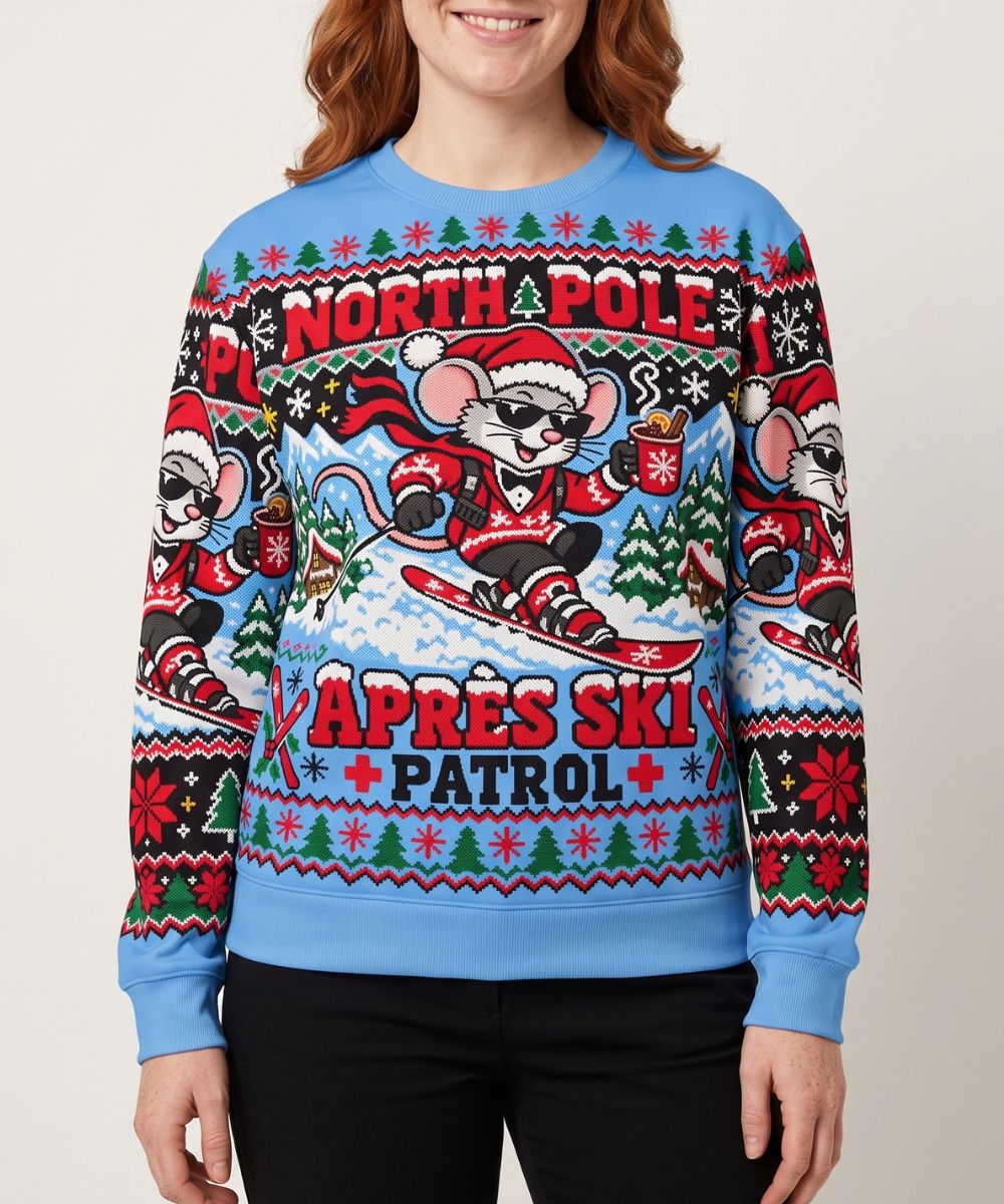 NORTH POLE APRES SKI PATROL - Signature Kersttrui