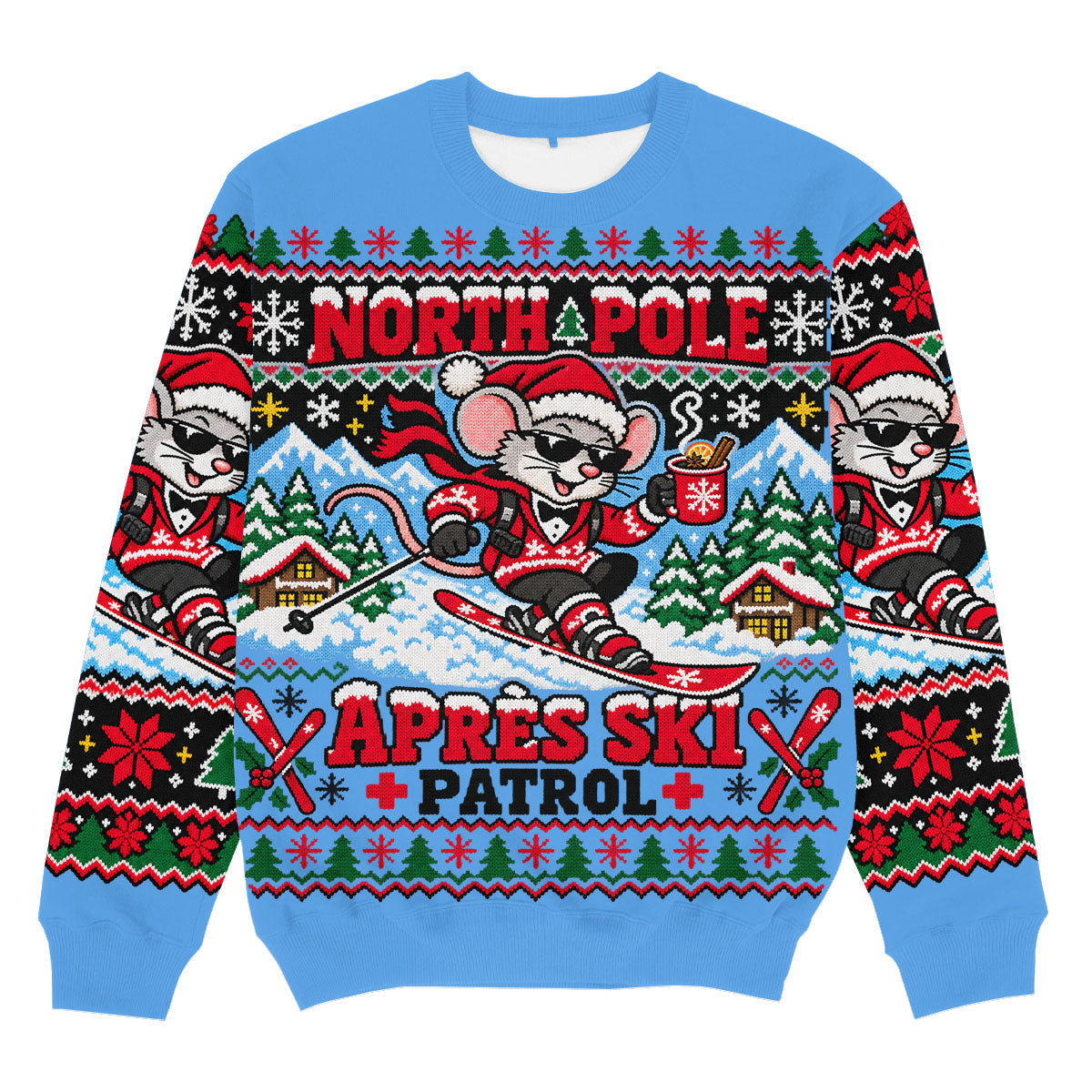 NORTH POLE APRES SKI PATROL - Signature Kersttrui