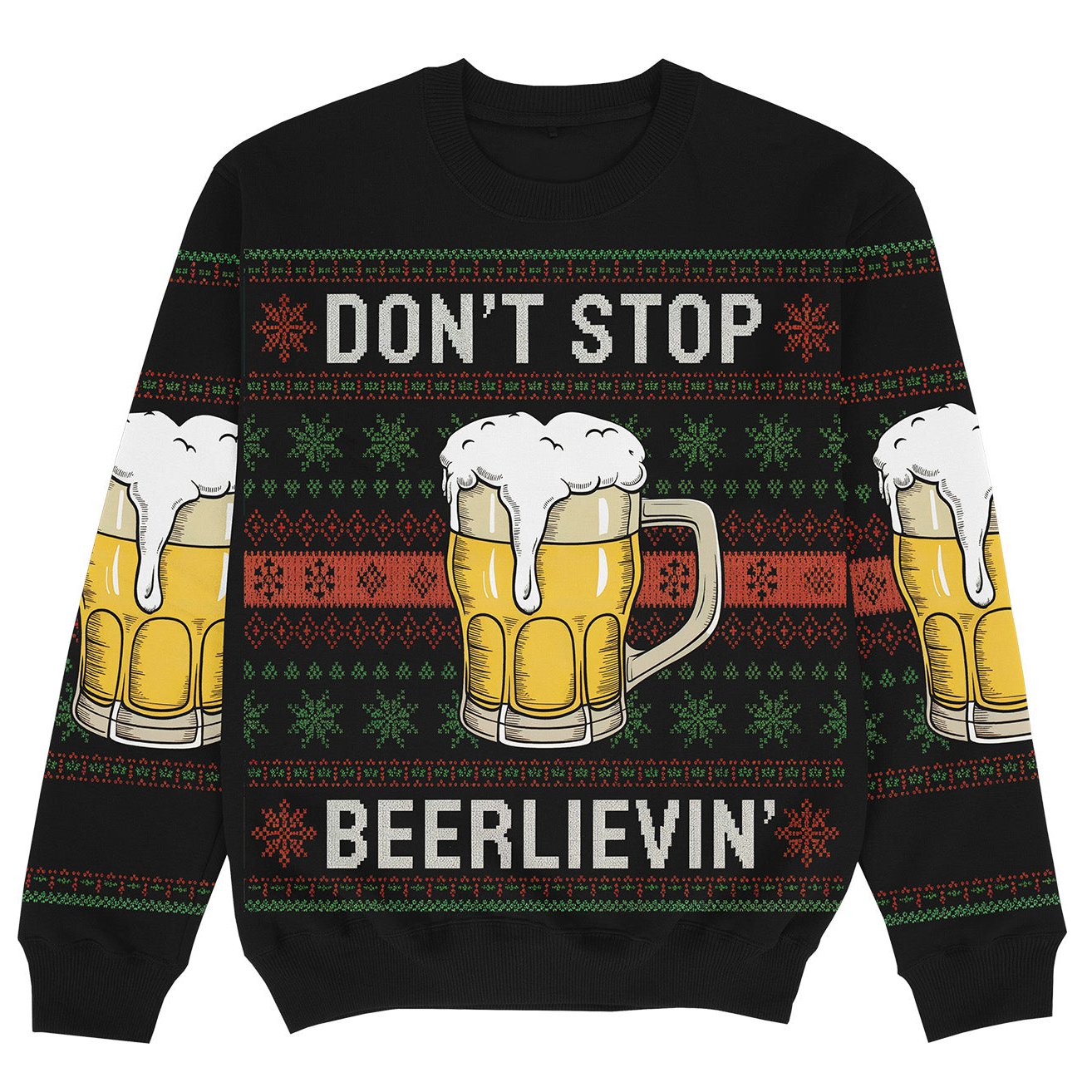 BEERLIEVIN' - Christmas Ugly Sweater