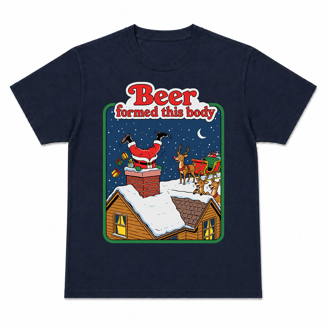 BEER FORMED THIS BODY - Kerst T-Shirt