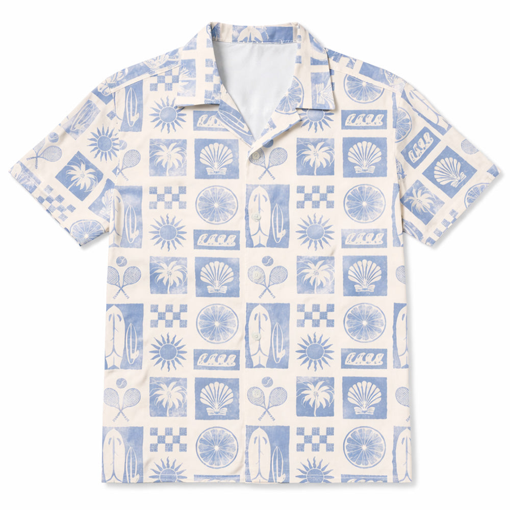 SURFIN', CHILLIN' & TENNIS - Premium Hawaiihemd