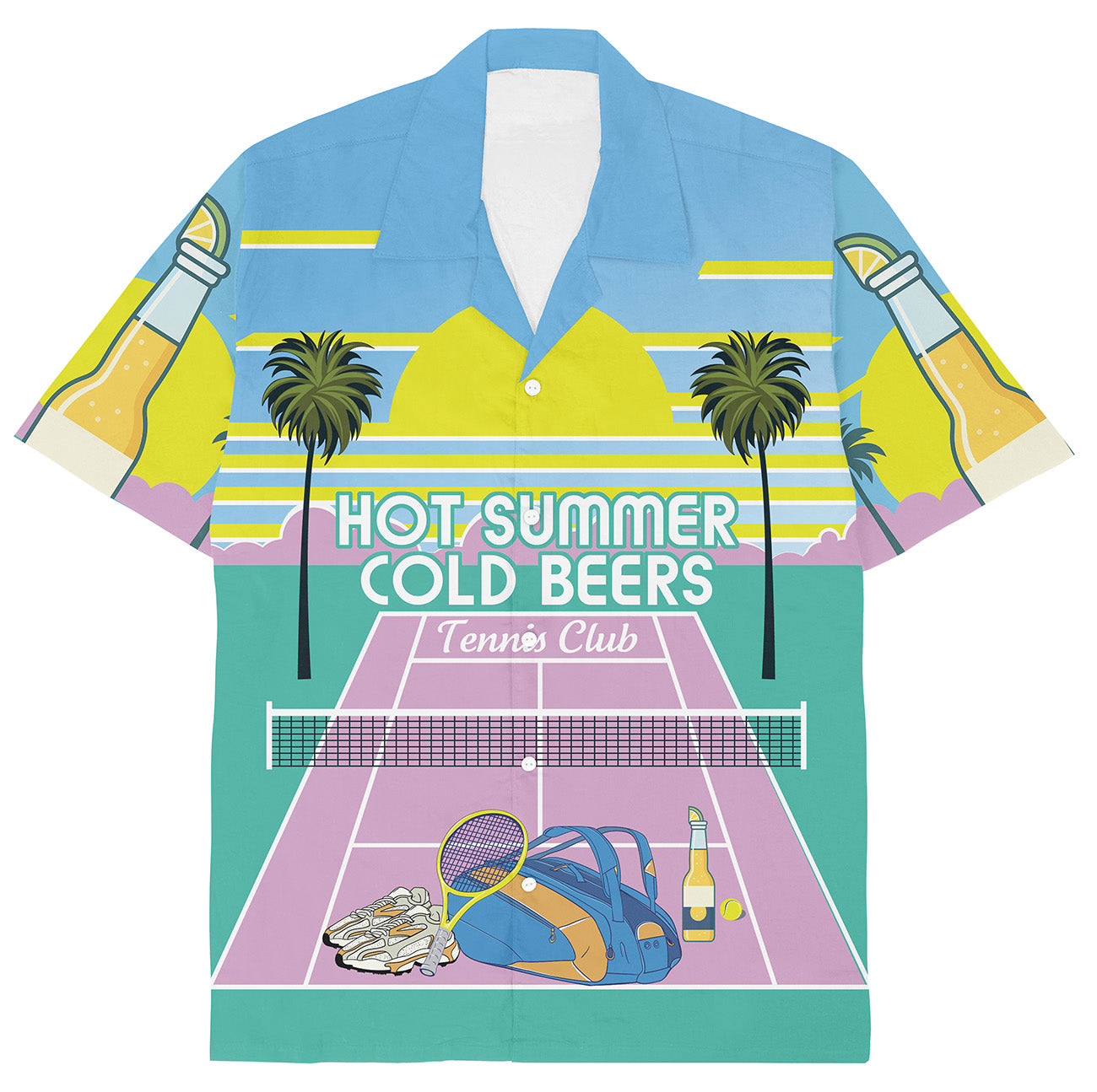 HOT SUMMER COLD BEERS - Hawaiian Shirt