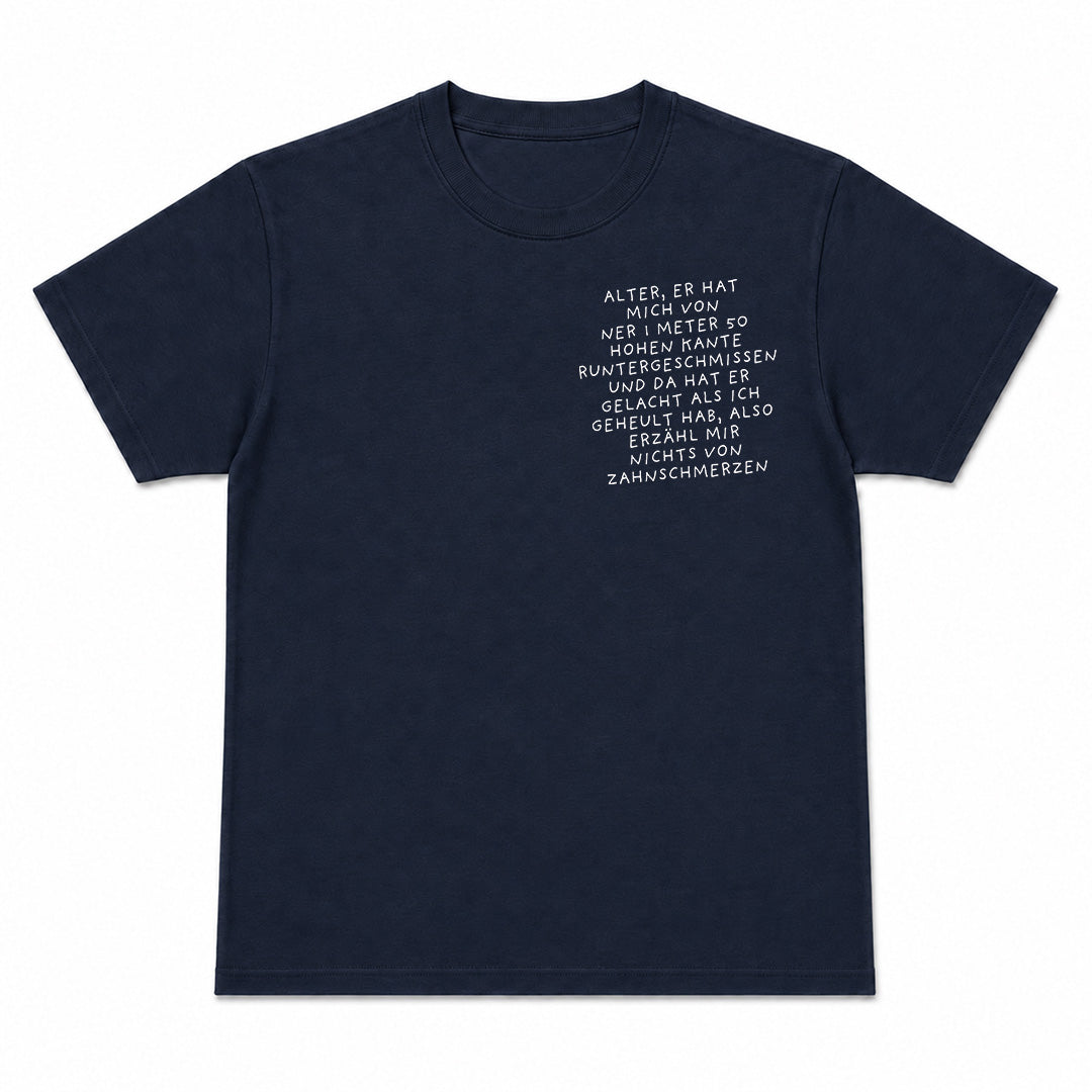 ZAHNSCHMERZEN - T-shirt Premium Unisexe – Impression poitrine
