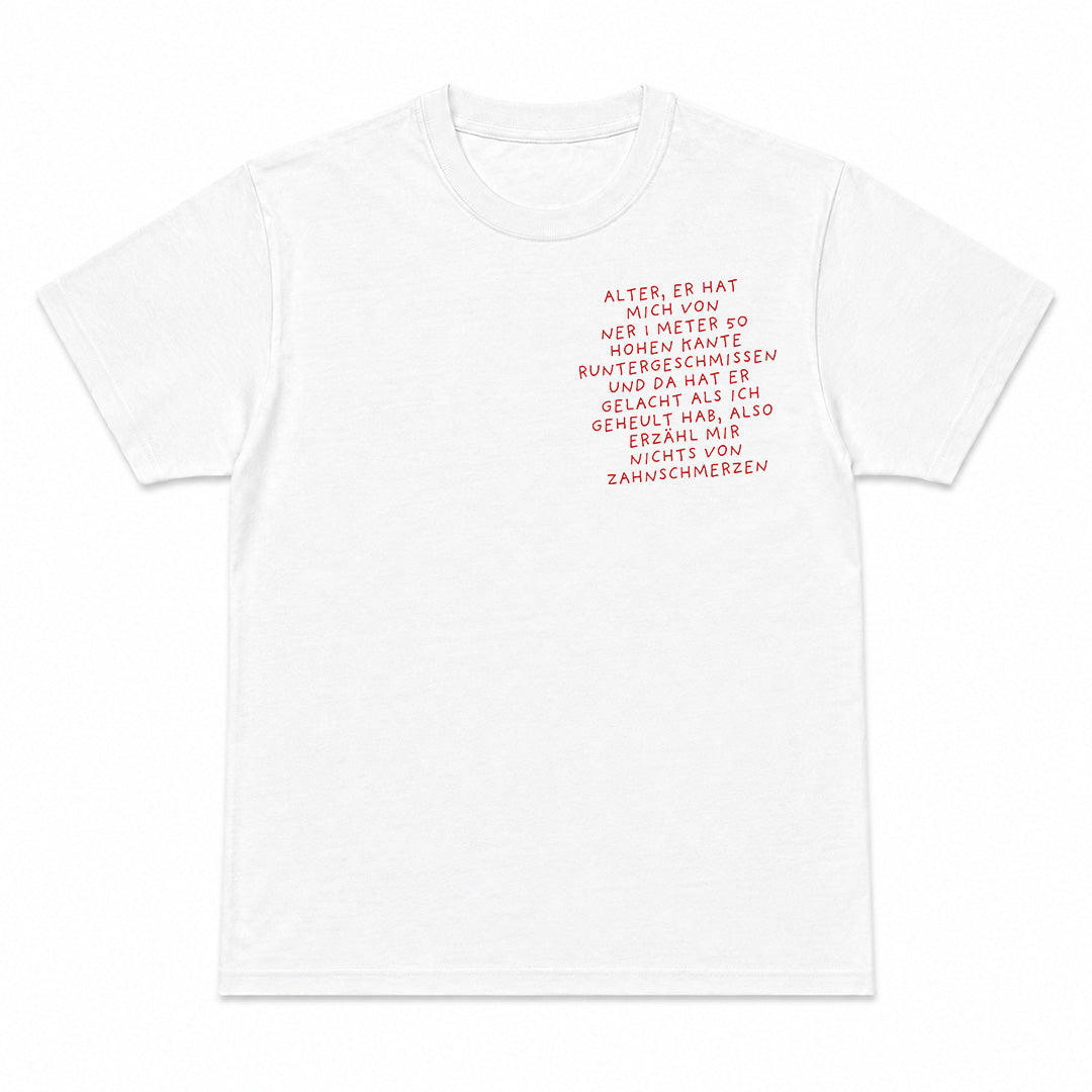 ZAHNSCHMERZEN - T-shirt Premium Unisexe – Impression poitrine