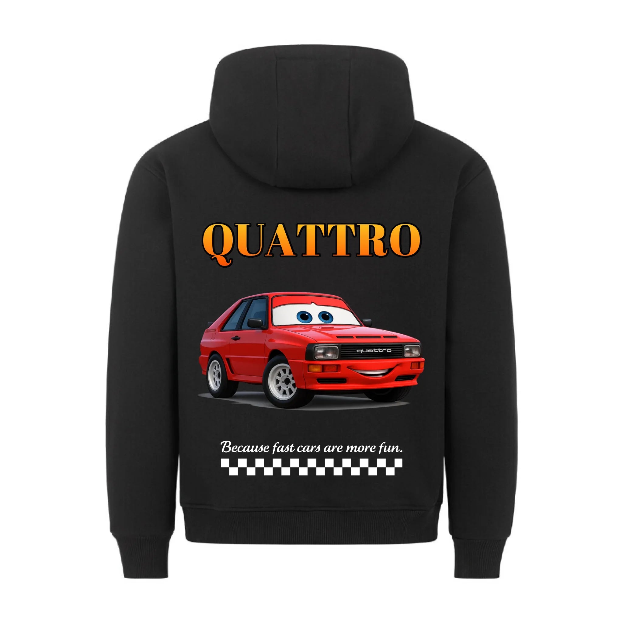 CAR VINTAGE COMIC - Personalisierbarer Hoodie Back