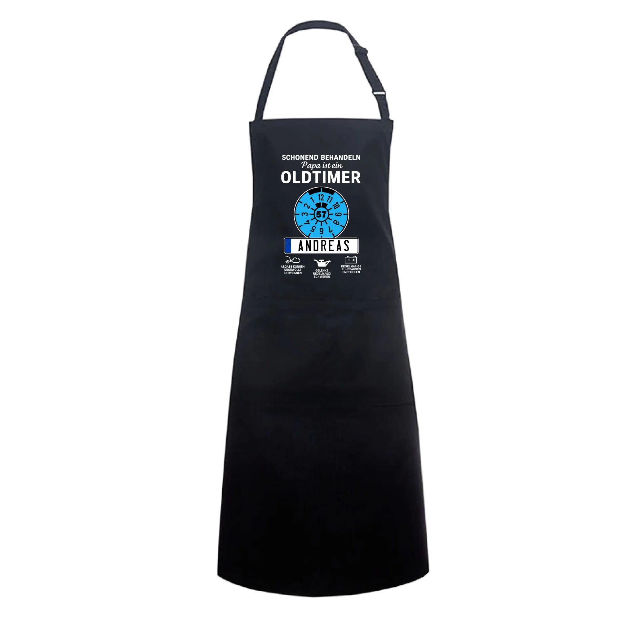 OLDTIMER KENNZEICHEN - Personalisierbare Grillschürze