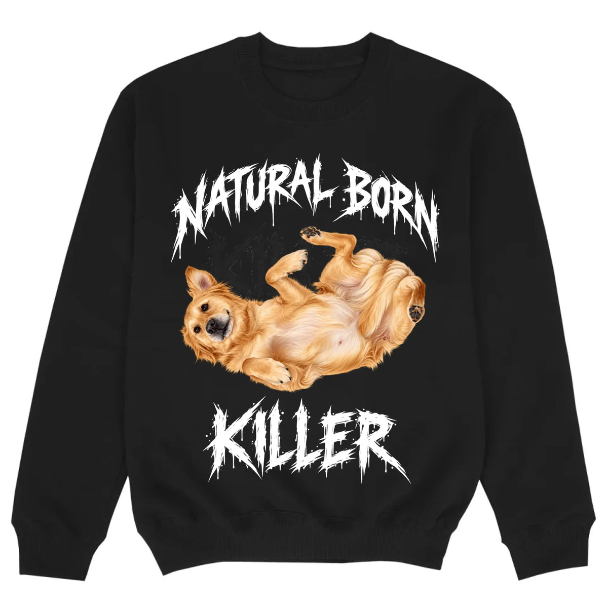 mockup sweater black