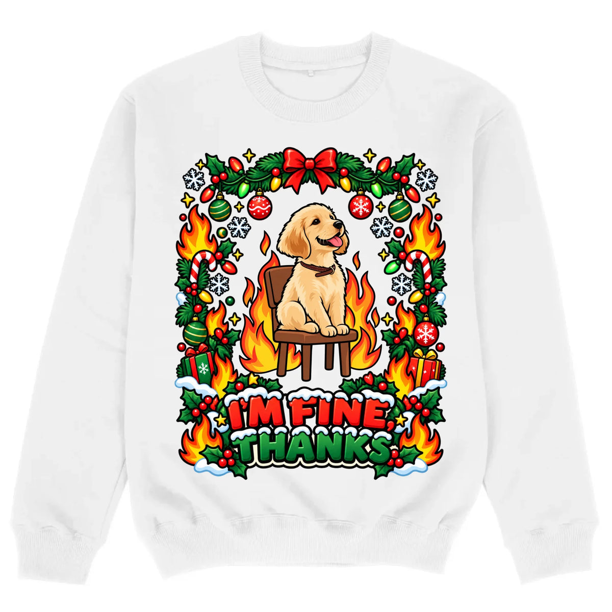 mockup sweater white