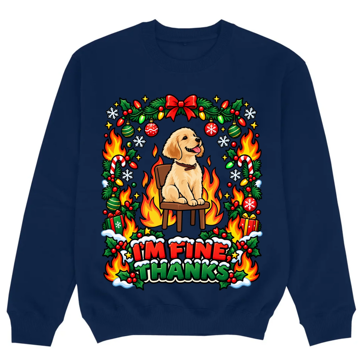 mockup sweater navy
