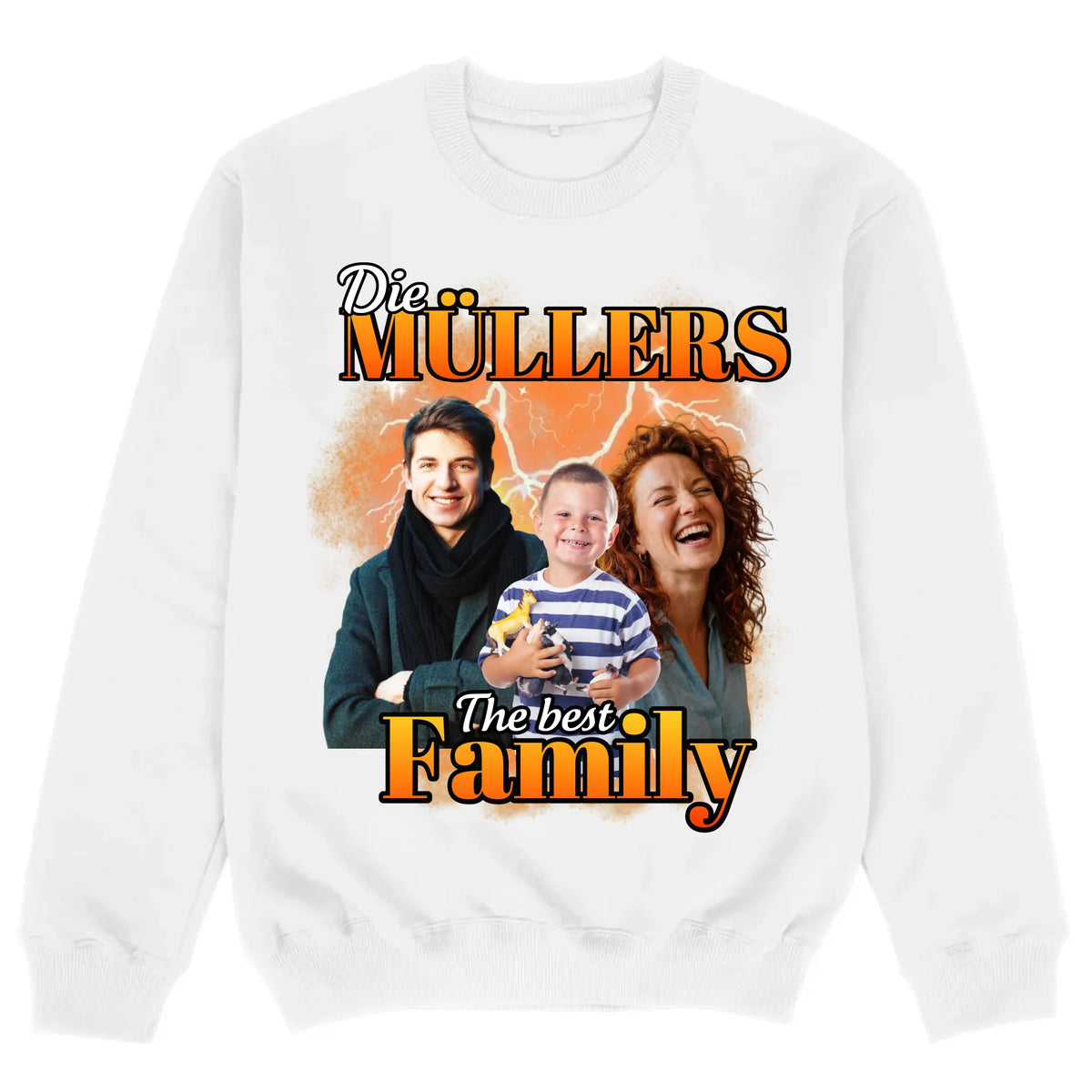 mockup sweater white