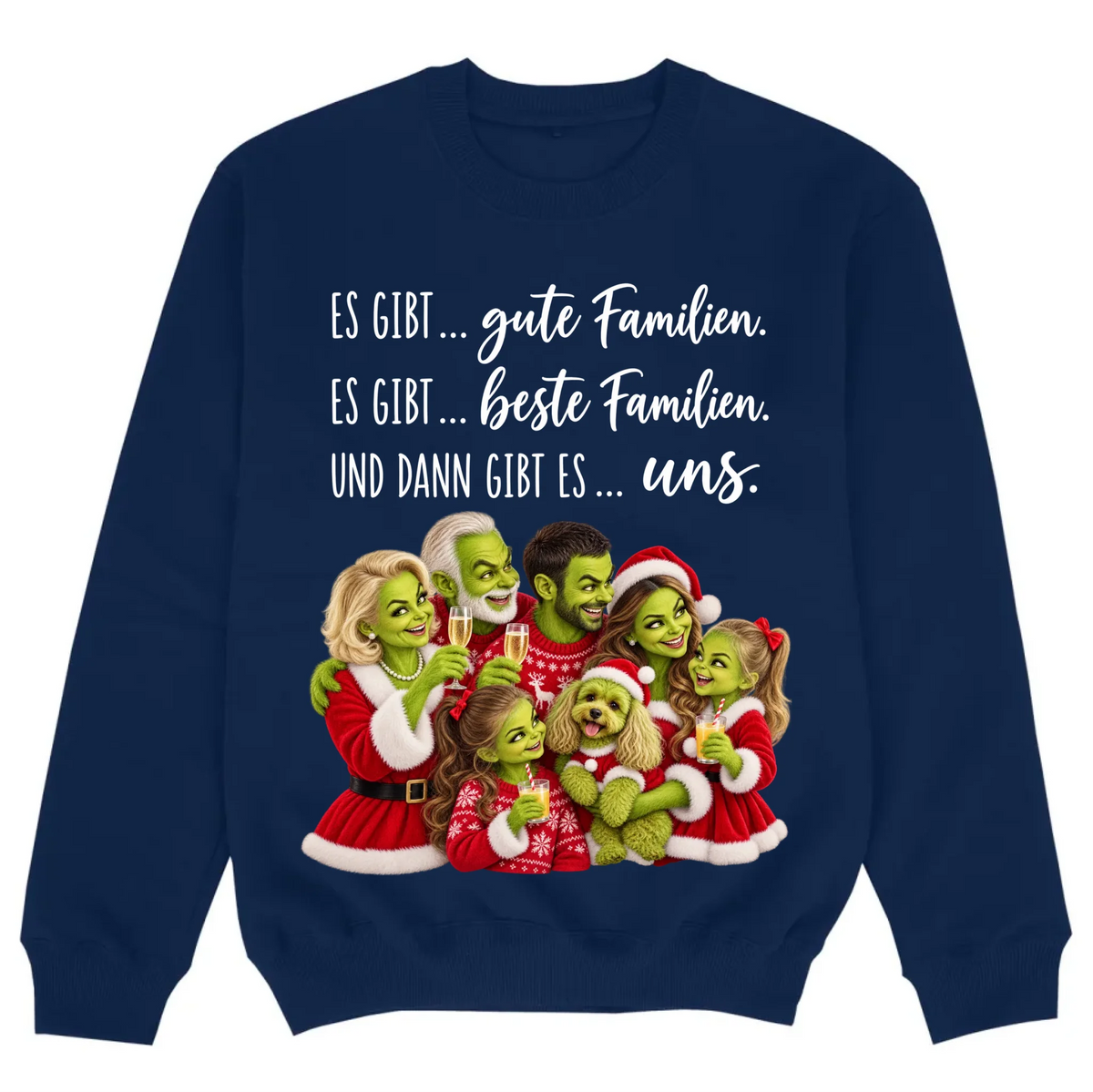 mockup sweater navy
