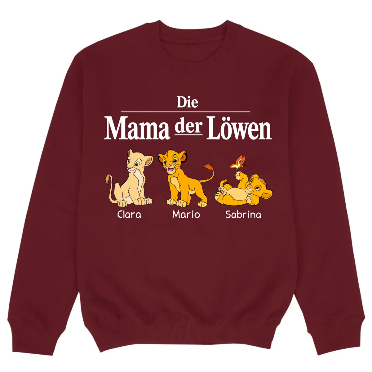 mockup sweater burgund