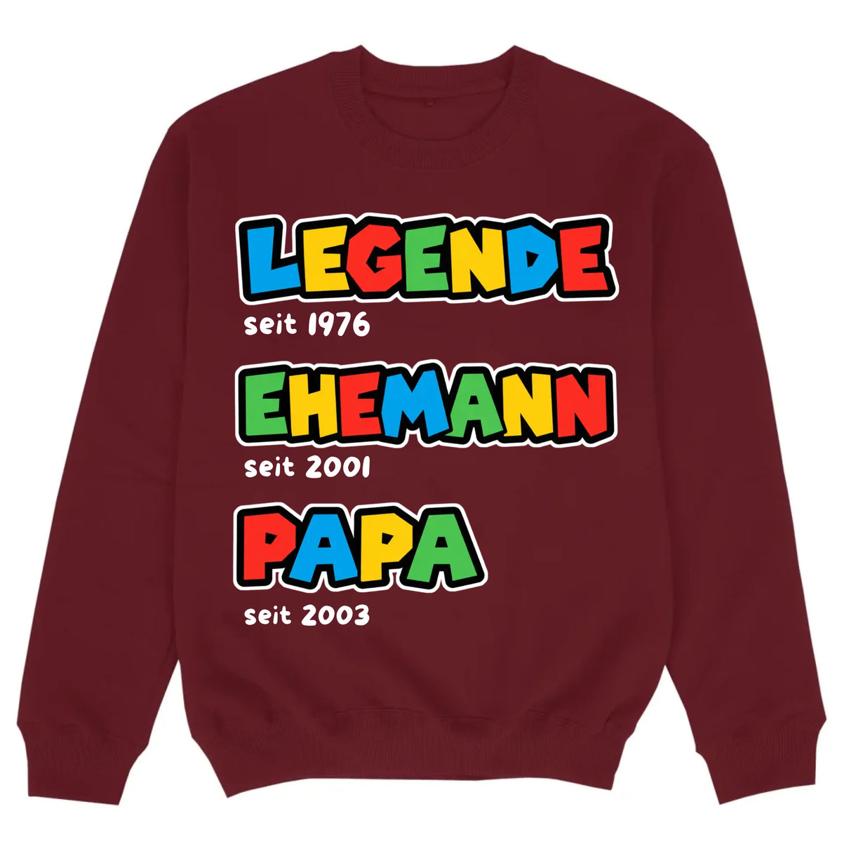 mockup sweater burgund