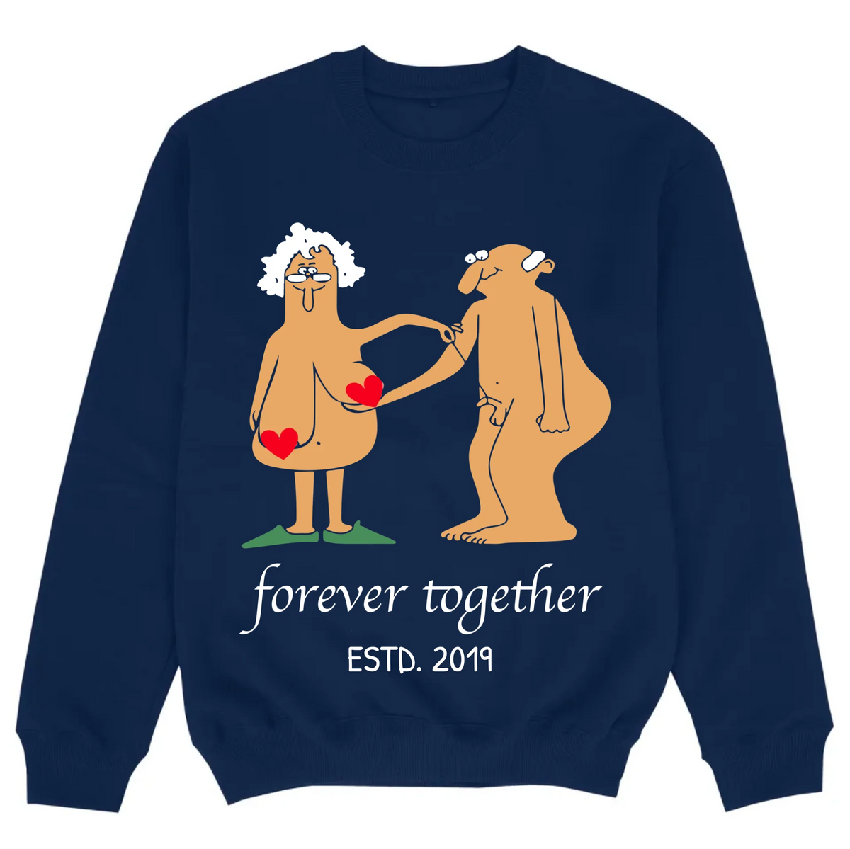 mockup sweater navy