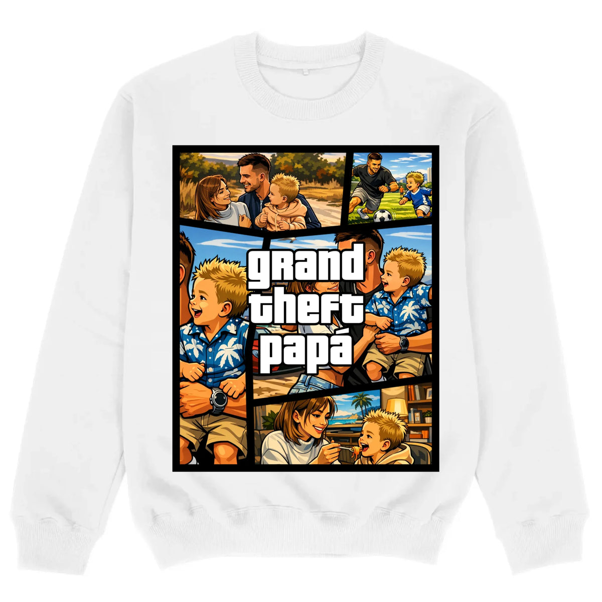 mockup sweater white