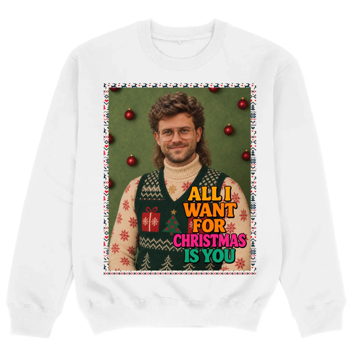 mockup sweater white