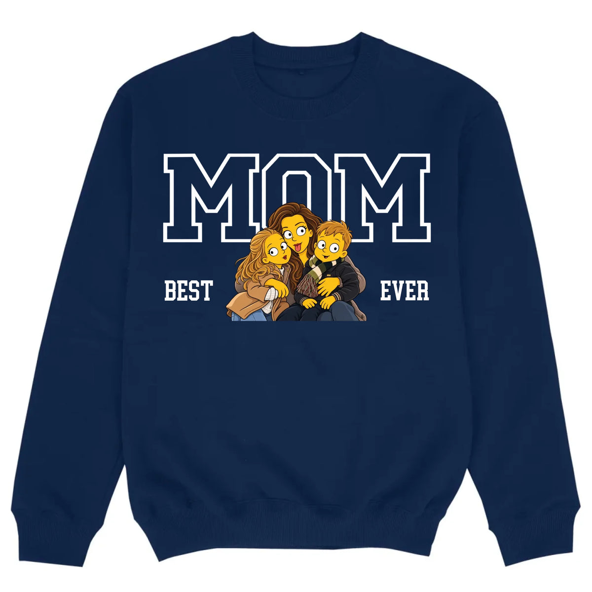 mockup sweater navy