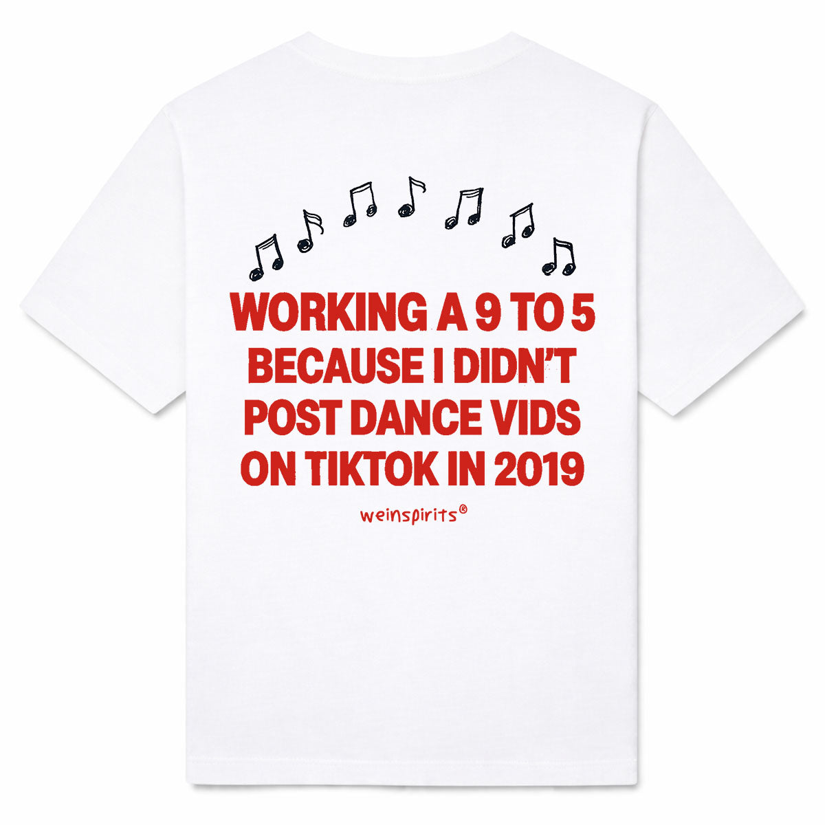 9 TO 5 DANCE VIDS - Premium T-Shirt Backprint