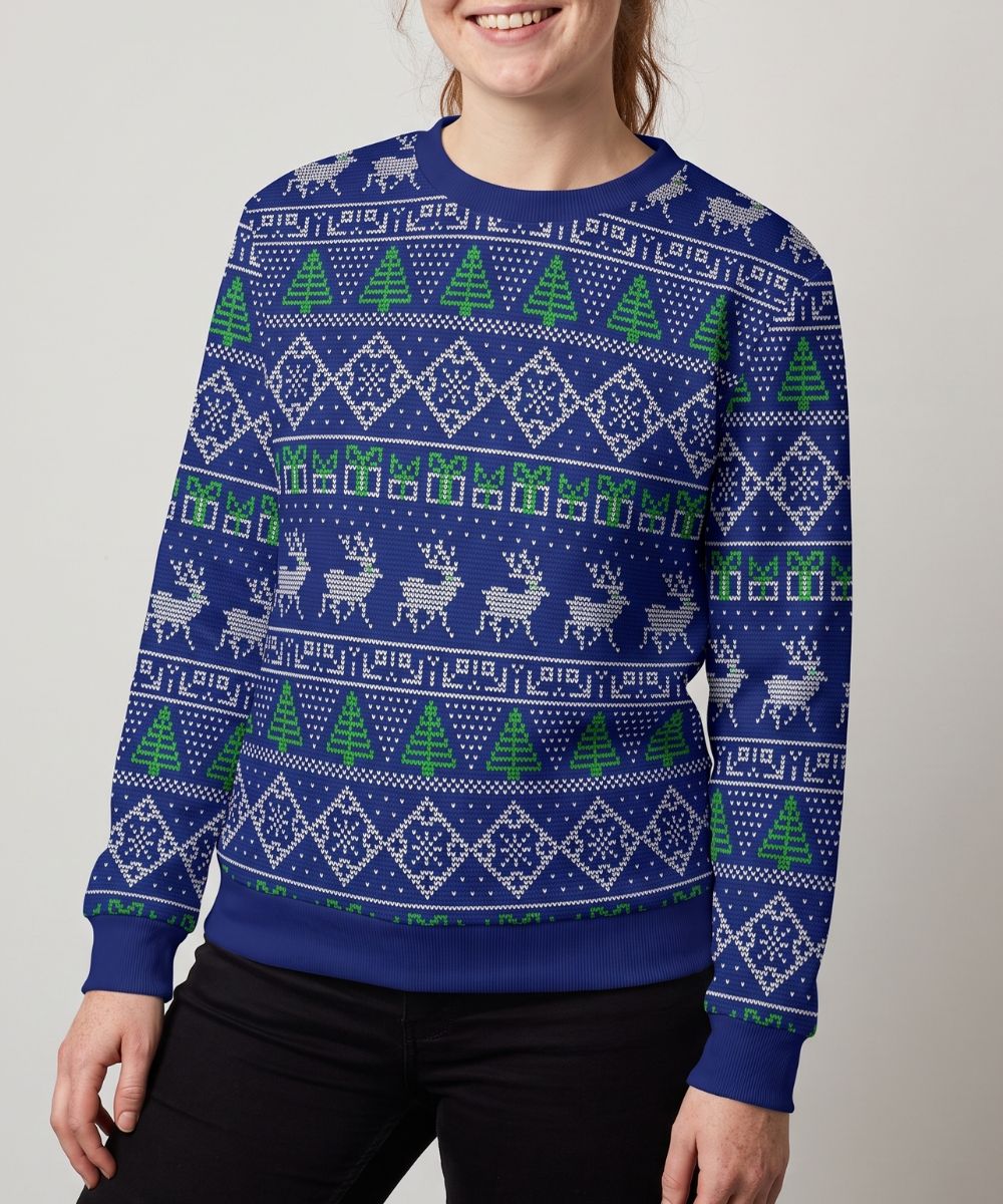 BLUE REINDEERS - Jersey Navideño Signature