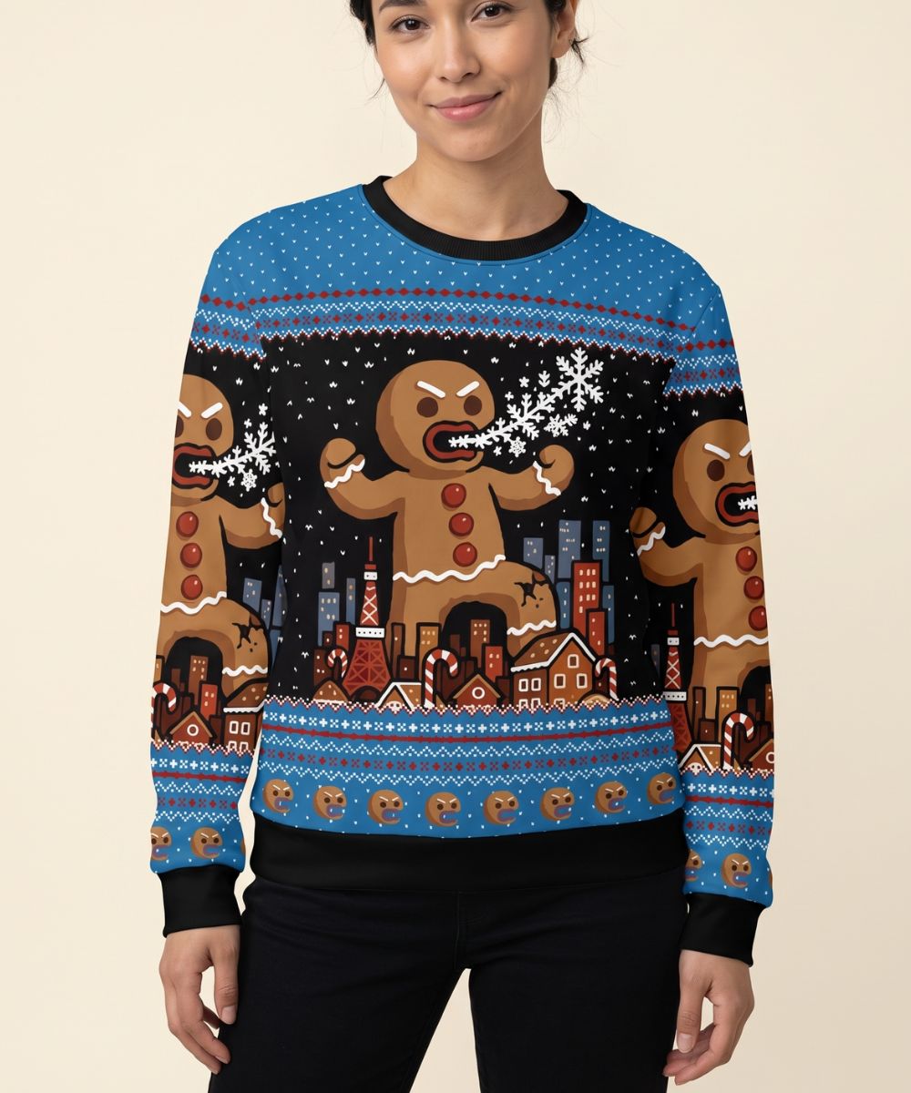 ANGRY GINGERBREAD MAN - Jersey Navideño Signature