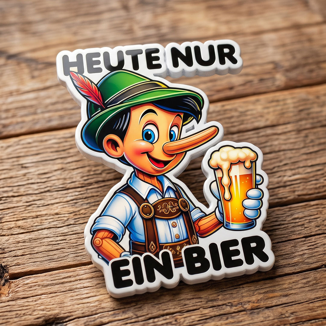 HEUTE NUR EIN BIER - Trachten-Anstecker