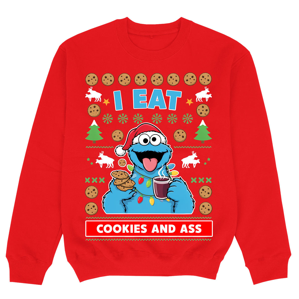 I EAT COOKIES & ASS - Felpa Premium