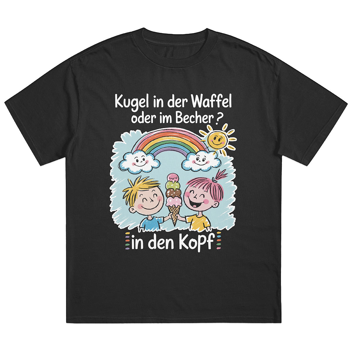 KUGEL WAFFEL ODER BECHER - Premium Shirt Unisex